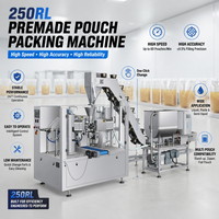 Machine d'emballage rotative automatique pour sachets préformés, équipement de remplissage combiné solide-liquide pour soupes et sauces préparées