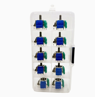 Kit de réparation de joystick magnétique K-SILVER PS5 TMR Hall Joystick PS4 Js13pro+ à résistance magnétique, 10 pièces en boîte