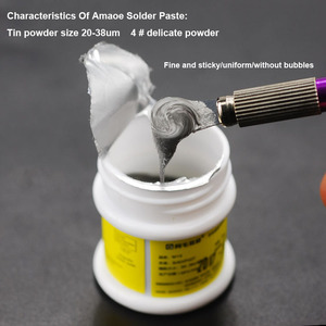 Pasta de Soldadura M11 Sin Plomo de Baja Temperatura (138 Grados) y Baja Densidad (50g) para Reballing BGA, Reparación de Soldadura en Placas Base de Teléfonos y Líneas de Producción - Product Image 4