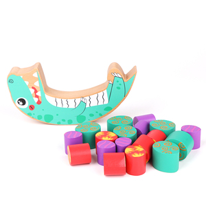 Sehlling, popular, madeira, dinossauro, ovo, equilíbrio, jogo, blocos de construção de madeira - Product Image 3