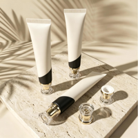 Tube PBL pliable 30ml 50ml 25mm recyclable pour crème contour des yeux avec capuchon métallique, marque privée, logo personnalisé, fabrication en usine