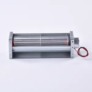 Low noise mini 12v dc brushless cross flow fan for electric oven and fireplace