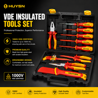 Ensemble d'outils manuels isolés 1000V robustes avec mallette rigide, MOQ 100 ensembles, expédition rapide, personnalisation OEM/ODM