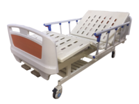 Lit d'hôpital manuel à deux manivelle B1-A pour les soins infirmiers et les soins aux patients, lit médical pour personnes âgées à 2 fonctions