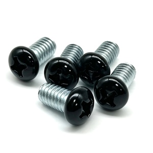 Vis à tête fraisée Phillips avec tête peinte en <span class=keywords><strong>noir</strong></span> brillant, tige zinguée pour boîtiers électroniques - Product Image 2