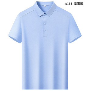 Polo de Manga Corta para Hombre, de Algodón Piqué, Transpirable, con Cuello, Corte Ajustado, para Verano - Product Image 2