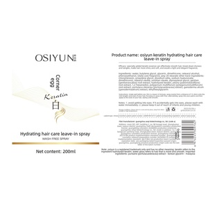 Osi Rhyme Hair Care No-Wash Spray for Damaged Dry Hair-Keratin Essence Anti-Frizz Strong Hold <b>Color</b>-Protecting Smooth Repair - Product Image 5