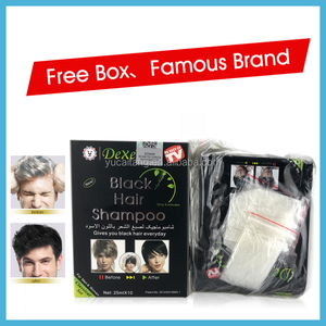 Shampoo colorant capillaire noir brillant DEXE, célèbre dans le monde entier, 25 ml * 10 sachets, emballage style sachet, logo de marque privée d'usine d'origine - Product Image 4