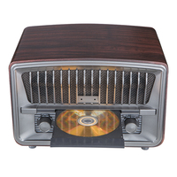 Tourne-disque vinyle antique avec cassette Bluetooth, radio CD AM/FM