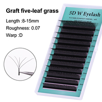 Y Shape 5D 0.07 D Curl Noir Mat Faux Vison Extensions de Cils Individuels Extension de Cils Plateau Cils