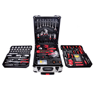 Juego de Herramientas Manuales para Reparación de Automóviles 187 en 1, Caja de Herramientas con Llaves de Trinquete, Llaves de Vaso, Llaves Inglesas, Juego de Herramientas Combinadas para Mantenimiento Automotriz y del Hogar - Product Image 1