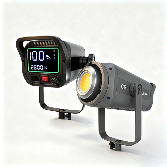 300W LED Fill Light with Adjustable Color Temp 2800-6800K U-Type Bracket for TikTok Live Stream Photography & Beauty Show
