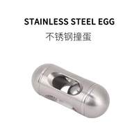 Nouveau jouet anti-stress EDC ovale en acier inoxydable, marque Yaoyao Le Clapping Bead, avec perles lumineuses