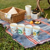 Gobelets en papier jetables écologiques résistants aux hautes températures, anti-fuite, 100 unités, pour fêtes, contenants durables pour boissons chaudes et froides