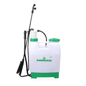 Pulverizador manual de mochila de plástico agrícola 12L para jardim, mochila portátil de alta pressão para irrigação, pulverizador manual