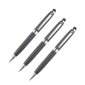 Cadeau personnalisé - Stylo tactile noir imprimé sur mesure - Product Image 1