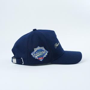 Hoge kwaliteit op maat gemaakte vilten pet met geborduurd logo, 5-delige unisex baseballcap, wollen gestructureerde pet - Product Image 4