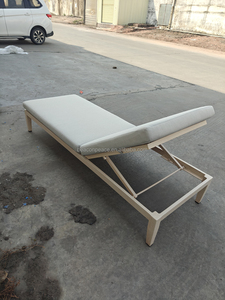 Chaise longue de balcon en aluminium de style moderne, chaise longue de patio extérieure, lit de repos pour hôtel, chaises longues de plage pour bord de piscine - Product Image 4