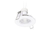 Kit de spots encastrés GU10 7W 600lm 3000K, downlight LED remplaçable blanc, spot de plafond avec support GU10