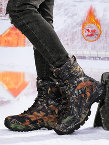 Bottes de chasse tactiques imperméables en toile légère de haute qualité pour hommes, style camouflage, toutes saisons, pour adultes - Product Image 5