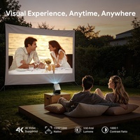 Projecteur intelligent portable Hotack X5AD à haute luminosité HD 1080P pour cinéma maison, vidéo 4K, avec Google TV intégré, idéal pour les jeux