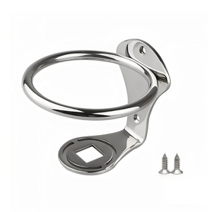 Portabicchieri universale in acciaio inox 316 con montaggio laterale per barche - Product Image 2