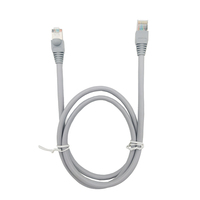 Câble réseau LAN gris 10P10C blindé RJ50/RJ48 Cat5e STP avec gaine PVC 26AWG, prix de gros usine