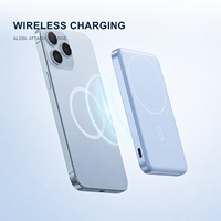 Großhandel OEM 5000mAh Li-Polymer Ultra Slim Magnetisches Kabelloses 20W PD Schnellladegerät mit LED-Anzeige, Metall, Typ-C, Universell, Tragbar