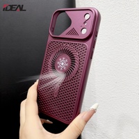 Nouvelle coque arrière magnétique respirante à dissipation thermique pour iPhone 18 Pro Max 17 Air 16 15 14 13 12 11, compatible charge sans fil et refroidissement