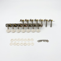 Professional Manufacturer 4 Unit Double Hole Small Round Head Steel Pillar 8 String Mandolin Tuning Pegs