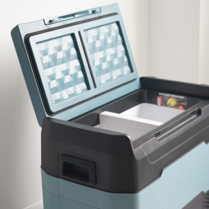 Xách tay 12V xe mát tủ lạnh du lịch cắm trại làm mát tủ lạnh Tủ lạnh ô tô Tủ đông mát bánh xe Bluetooth - Product Image 2