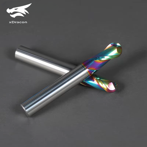 Заводская Высококачественная фреза XDRACON 2-flute 55hrc с шариковым носом, фреза для режущих инструментов с ЧПУ - Product Image 1