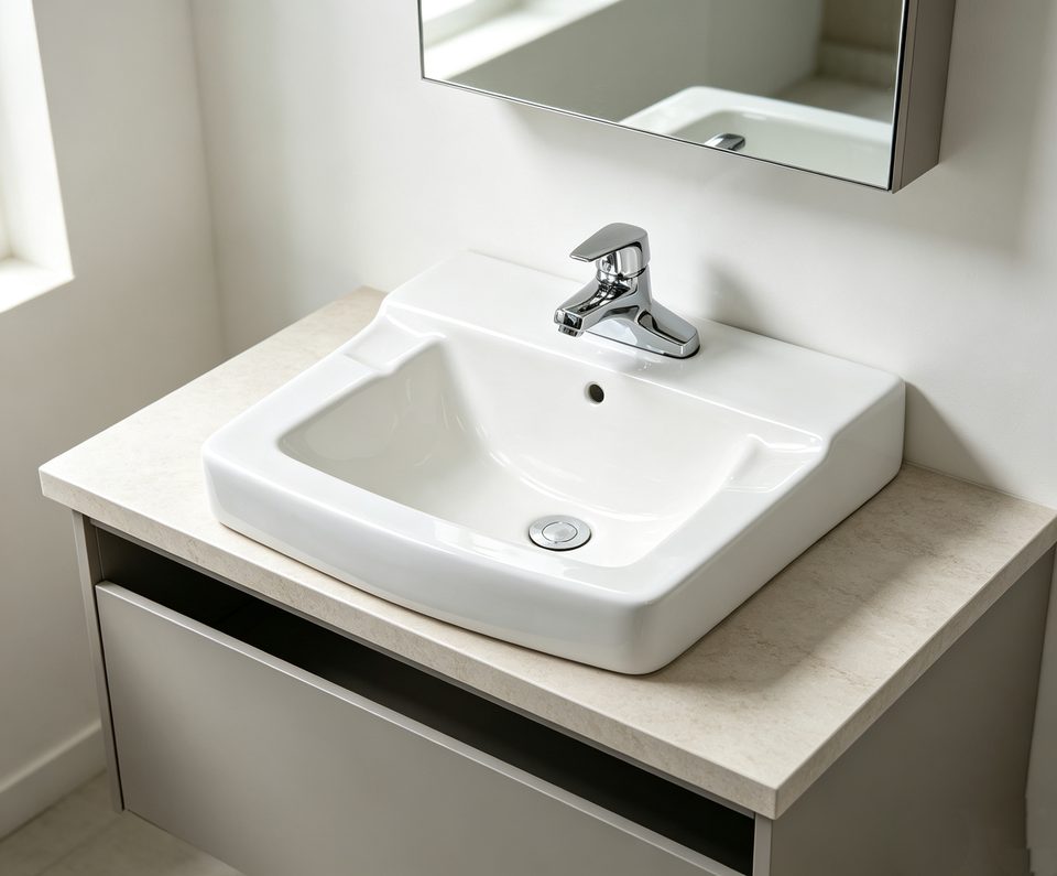 20 Years Experience Wall Mounted Wash Basin Easy Clean for Small ...