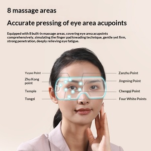 Masseur oculaire multifonctionnel, massage par airbag, compresse chaude, masque pour les yeux, BT intelligent, fonction vocale, protection visuelle à domicile, fonction musicale - Product Image 4