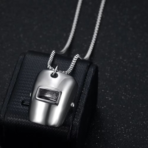 时尚INS风格不锈钢个性焊接工具吊饰项链头盔项链男女款 - Product Image 5