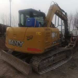 Excavadora de cadenas SANY 2020 usada, motor Cummins, hidráulica Kawasaki, 7 toneladas de peso operativo, cucharón de 0.3m, motor, caja de cambios, engranajes - Product Image 1