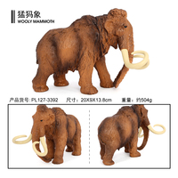 Vente en Gros PVC Solide Simulation Mythe Ancien Mammouth Laineux Lisowicia Figurines Jouets Animaux Figurines