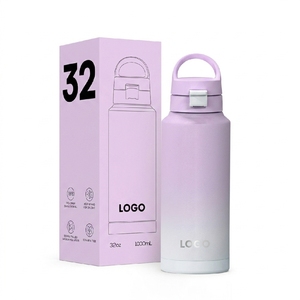 Botella de Agua de Acero Inoxidable 316 Hong Ling, Termo Duradero con Aislamiento al Vacío para Bebidas Frías y Calientes con Pajita - Product Image 1