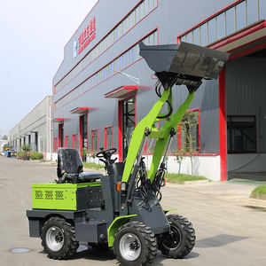 नए उत्पाद मिनी 1 टन इलेक्ट्रिक स्पष्ट स्किड स्टीड लोडर बिक्री के लिए 500 किलोग्राम क्षमता बकेट मल्टी-फंक्शन मशीन के साथ - Product Image 5