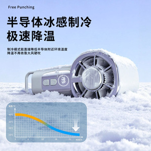 Ventilador Portátil con Clip, Pantalla Digital, Motor sin Escobillas, Alimentación USB, 3-6 Horas de Duración de Batería, Mini Ventilador de Mano - Product Image 3