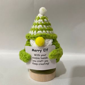 Ornamenti fatti a mano in maglia di Halloween con piccola sciarpa decorazione di bambola lavorata a maglia all'uncinetto positiva per Dercaration del partito - Product Image 1