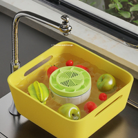 Égouttoir multifonction pour évier de cuisine, idéal pour laver les légumes et les fruits, gadget essentiel pour la cuisine à domicile