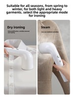 Petit fer à repasser électrique portable nouveau fer à vapeur domestique 900W 250ml réservoir d'eau pour les petits espaces dortoir vêtement