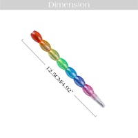 Crayons multi-sections pour enfants avec sept recharges, crayons connectés style brochettes de bonbons, crayons de dessin amusants pour enfants
