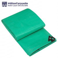 Bâche en PE MILLION 140 g/m² imperméable et robuste bleue pour la construction, l'agriculture, l'entrepôt, la protection des marchandises des camions