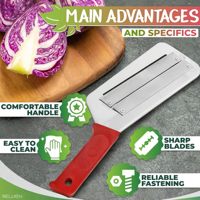 Utensilio de cocina Rebanadora de verduras de doble filo Cuchillo de pelar manual de acero inoxidable multifuncional