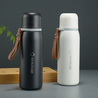 Mug isotherme en acier inoxydable 316 avec cordon, gourde sport portable, tasse cadeau, isolation thermique 6-12 heures