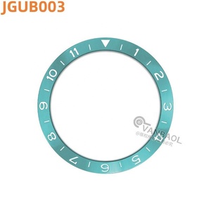 Anillo de Bisel de Aluminio Inclinado de 38 mm JGUB <span class=keywords><strong>GMT</strong></span>, Inserto de 12 Horas Compatible con Caja de Reloj RLX <span class=keywords><strong>GMT</strong></span> Negra Verde SUB de 40 mm - Product Image 4
