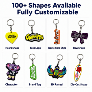 Llaveros de PVC Suave con Relieve 2D Personalizados, Disponibles con Impresión de Logotipo Personalizado; Colgantes <span class=keywords><strong>para</strong></span> Mochilas; Regalos Promocionales al por Mayor - Product Image 5
