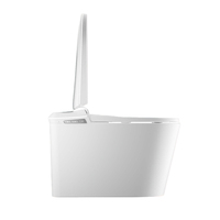 Grande demande Salles de bains Luxe One Piece WC Toilette automatique Chasse d'eau Fermeture en douceur Télécommande intelligente Siège chauffant Toilette